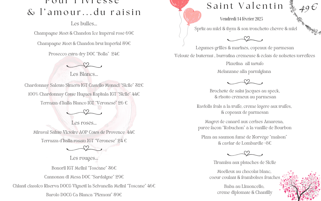 Fêtez la Saint-Valentin à La Cantina au Vésinet