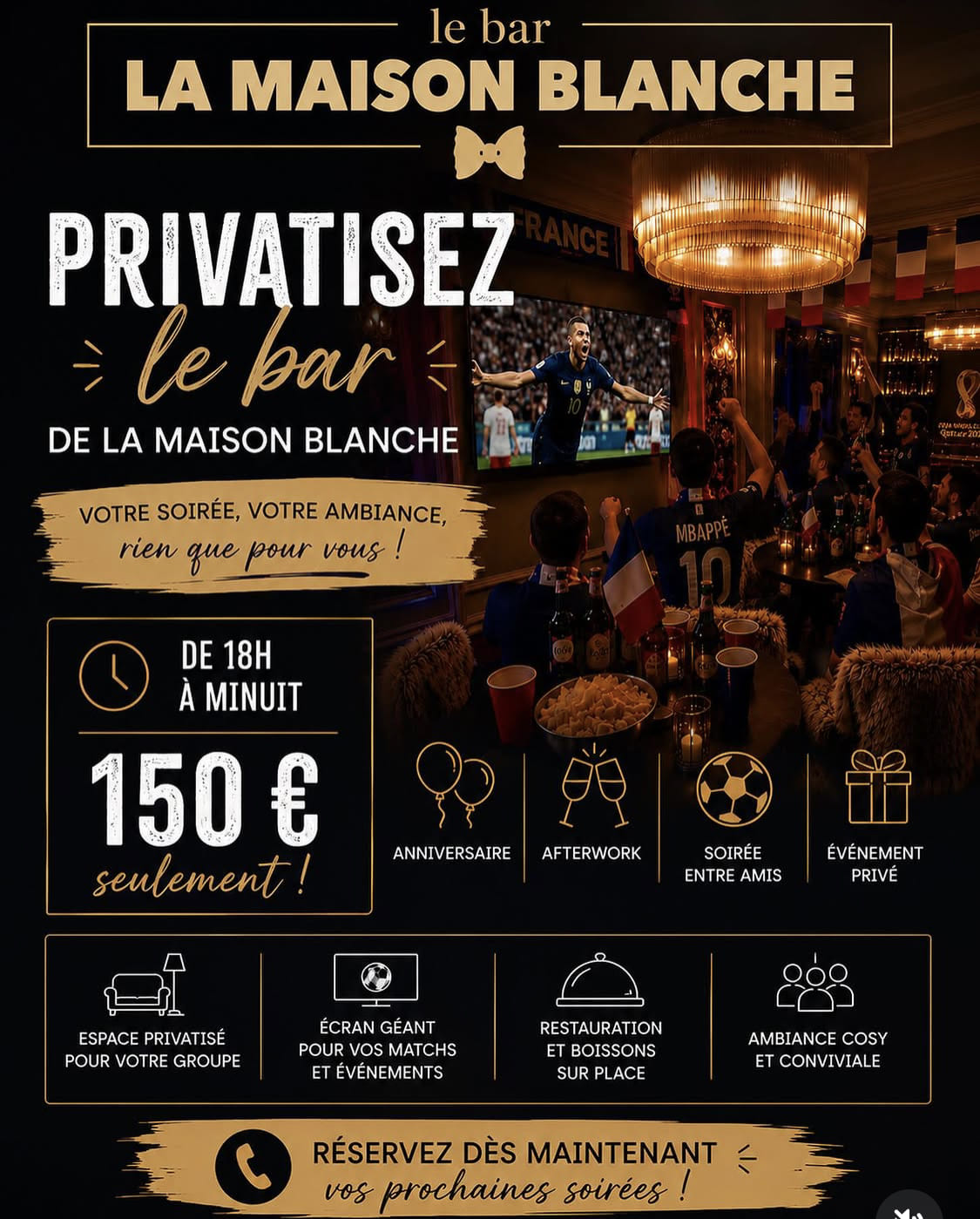 Privatisation Bar La Maison Blanche Le Vésinet